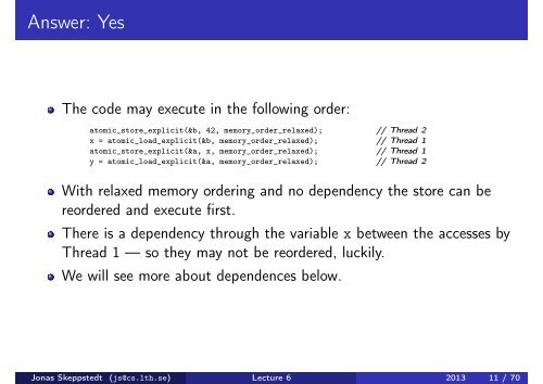 Threads in the new ISO C Standard from 2011