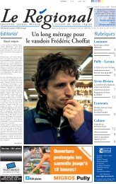 Un long métrage pour le vaudois Frédéric Choffat