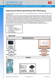 DECT-Lösung für Schräglift - Leitronic AG