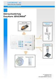 Gebrauchsanleitung EasyAlarm SENIOR868® LEITRONIC AG