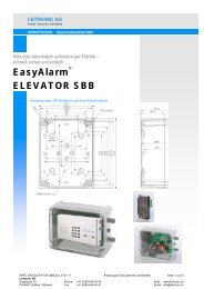 Spezifikation SBB - Leitronic AG