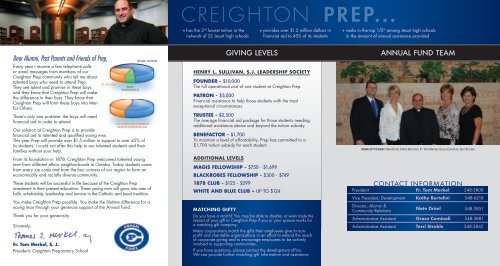 MAKE PREP POSSIBLE - Creighton Prep