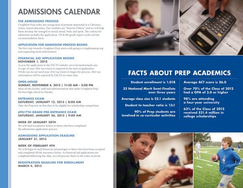 The Jesuit Catholic Preparatory School of Omaha - Creighton Prep ...