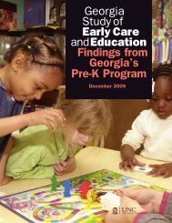 Georgia's Pre-K Program - FPG Child Development Institute ...