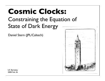 Cosmic Clocks: - Berkeley Cosmology Group
