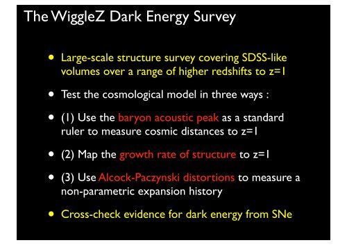The WiggleZ Dark Energy Survey - Berkeley Cosmology Group