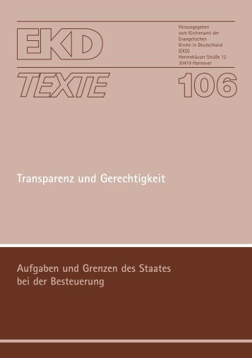 EKD-Text 106 - Evangelische Kirche in Deutschland