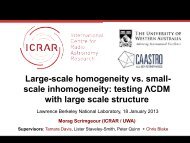 Large-scale homogeneity vs. small- scale inhomogeneity: testing ...