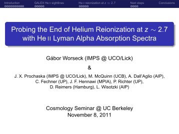 Probing the End of HeII Reionization at z~2.7 with HeII Lyman Alpha ...