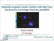 Nick Hand - Berkeley Cosmology Group