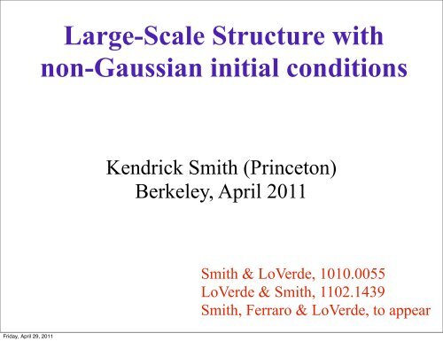 Large-Scale Structure with non-Gaussian initial conditions