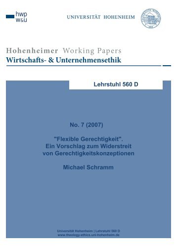 Michael Schramm - Lehrstuhl für Katholische Theologie und ...