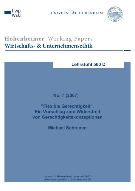 Michael Schramm - Lehrstuhl für Katholische Theologie und ...