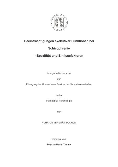 Dissertation_Patrizia Thoma - Ruhr-Universität Bochum