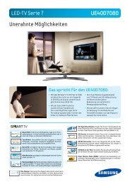 LED-TV Serie 7 UE40D7080 Unerahnte Möglichkeiten