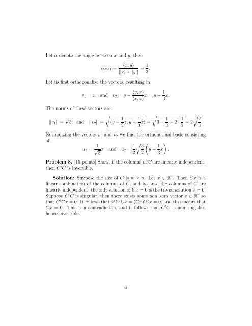 Linear Algebra (Math 311) – Final
