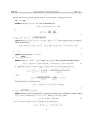 Math 215 Derivative Practice Problems & Solutions 2009 July 11 ...