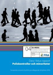 Poliskontroller och minoriteter - European Union Agency for ...