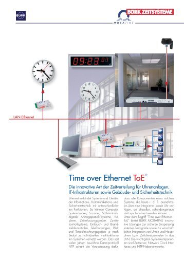 Time over Ethernet ToE - Bürk Zeitsysteme