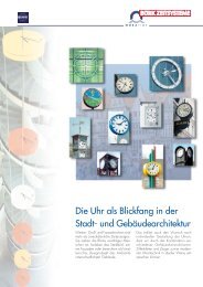 Werbe- und Fassadenuhren - Bürk Zeitsysteme