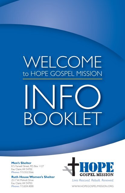 BOOKLET - Hope Gospel Mission