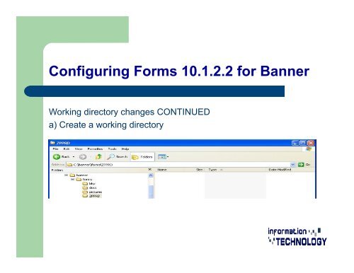 Local banner forms configuration and development - Utah State ...
