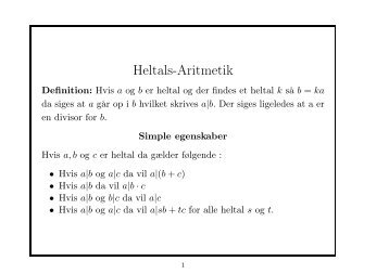 Heltals-Aritmetik