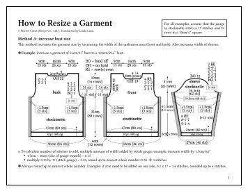 How to Resize a Garment