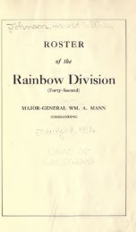 Roster of the Rainbow division (forty-second) Major General ... - DMNA