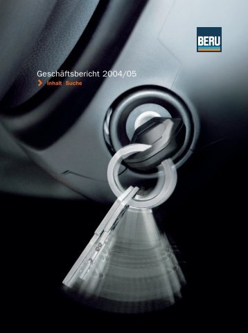 Geschäftsbericht 2004/05 - BorgWarner BERU Systems GmbH
