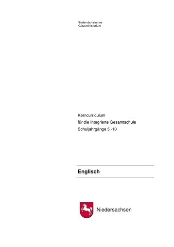 Englisch Niedersachsen - Niedersächsischer Bildungsserver