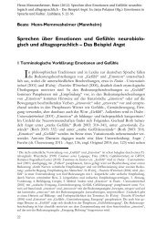 Sprechen über Emotionen und Gefühle - Germanistik - Universität ...