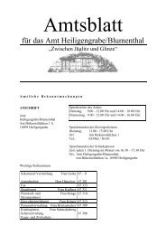 Mai 2001 - Gemeinde Heiligengrabe