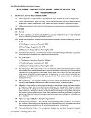 Development Control Regulations, 2000 for Nagpur city - ECHT