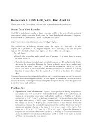 Homework 1-EESS 146B/246B–Due April 16