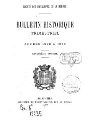Bulletin Historique Trimestriel Vol. 5 1872-1876 - Ouvrages anciens ...