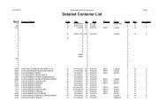 Detailed container list (PDF format - Legal Size) - Encorp Atlantic