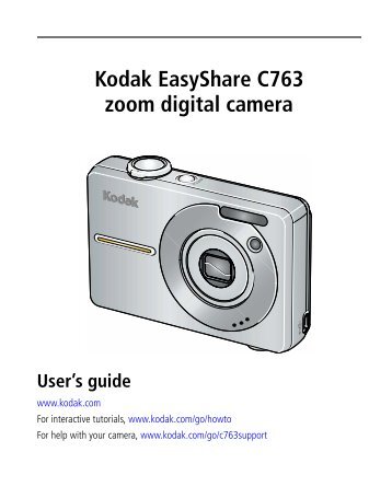 Kodak EasyShare C763 zoom digital camera