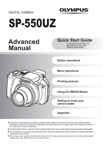 SP-550UZ Advanced manual in PDF - biofos.com