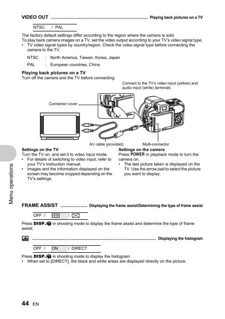 SP-550UZ Advanced manual in PDF - biofos.com