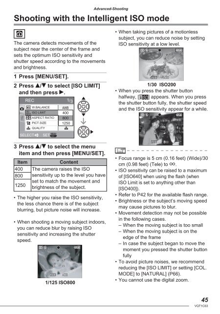 DMC-LS70 DMC-LS60 - Operating Manuals for Panasonic Products ...