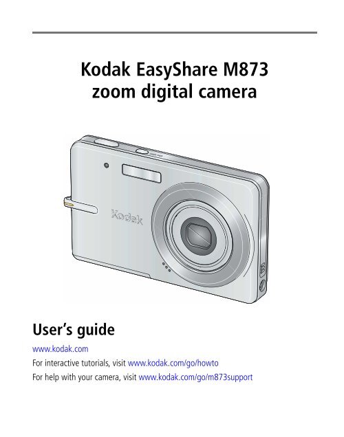 Kodak EasyShare M873 zoom digital camera