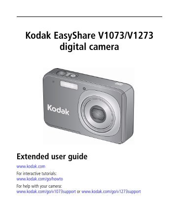 Kodak EasyShare V1073/V1273 digital camera - Icecat.biz