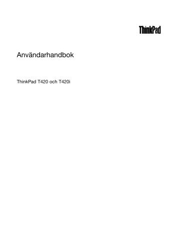 Användarhandbok - Lenovo