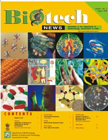 C O N T E N T S - Biotech News