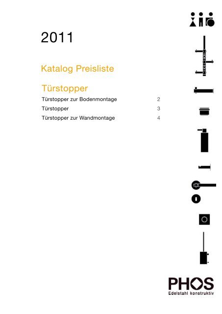 PHOS Edelstahl Tuerstopper