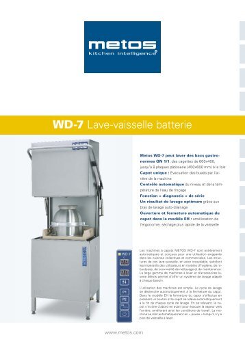 WD-7 Lave-vaisselle batterie