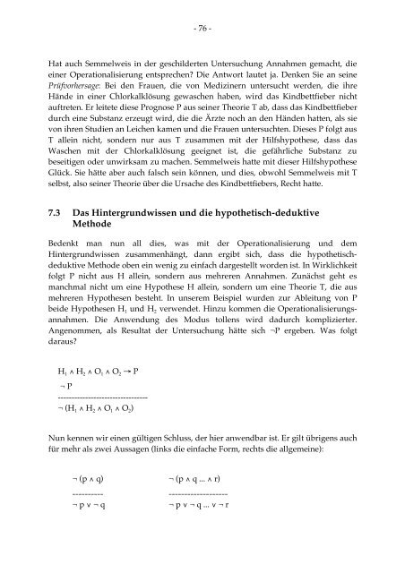 Wissenschaftsphilosophie der Sozialwissenschaften - Open ...