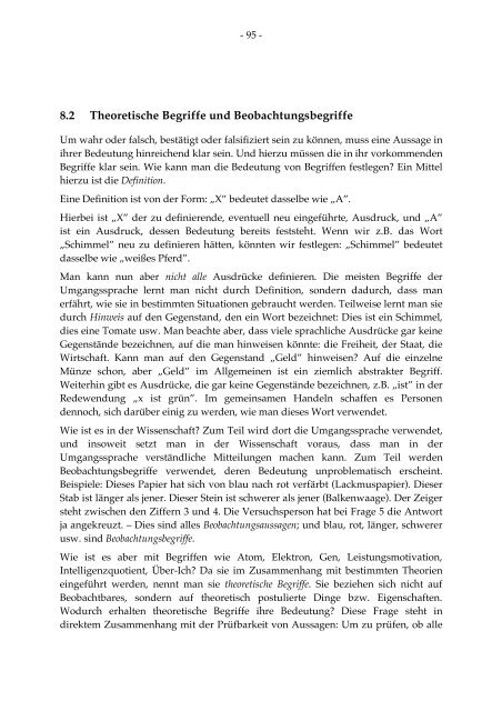 Wissenschaftsphilosophie der Sozialwissenschaften - Open ...