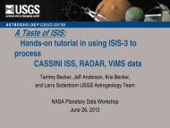 Cassini Tutorial - Isis